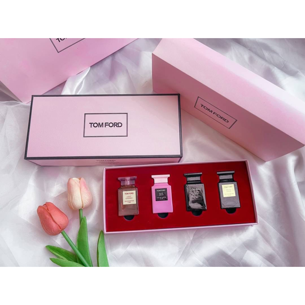 TOM FORD 4 In 1 Gift Set Series Perfume 7.5ml ชุดน้ำหอม TOM FORD ใช้ได้กับผู้ชายและผู้หญิง ของแท้ 10