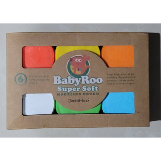 🔥ลดราคา🔥 แป้งโดว์ Baby Roo 6 สี ไร้สารพิษ super soft