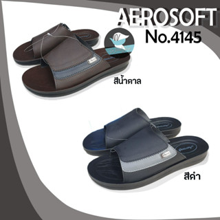 Aerosoft No.4145 รองเท้าแตะผู้ชาย แอโร่ซอฟ แบบสวม รองเท้าสุขภาพ (AS4145)