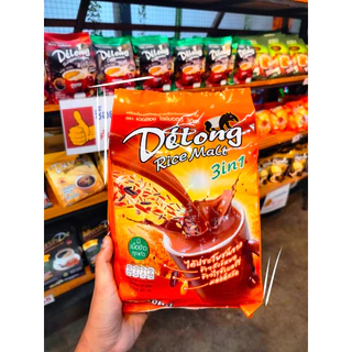 เดอลองเครื่องดื่มมอลต์สูตรหวานน้อย ใยอาหารสูง อร่อย ดื่มง่าย เดอลองไรซ์มอลต์ (12 ซอง/ถุง)