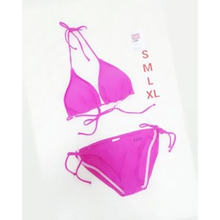 ชุดว่ายน้ำ Bikini Brand ELLE ของแท้มือหนึ่ง ราคาป้าย 2,390 บาท มีฟองน้ำสามารถถอดเข้าออกได้