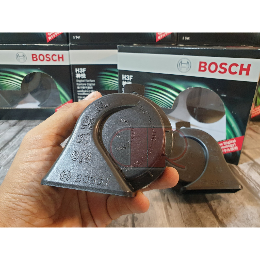 (ประกัน1ปี)แตร Bosch H3F ตัวท้อปสุด พร้อมชุดสายไฟ ไม่ตัดต่อสายเดิม ส่งฟรี