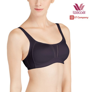 บราออกกำลังกาย Sport Bra สีดำ (Black) รุ่น WR1491 ไม่มีโครง เสื้อใน ชุดชั้นใน วาโก้ Exercise บรา ออกกำลังกาย Wacoal Moti