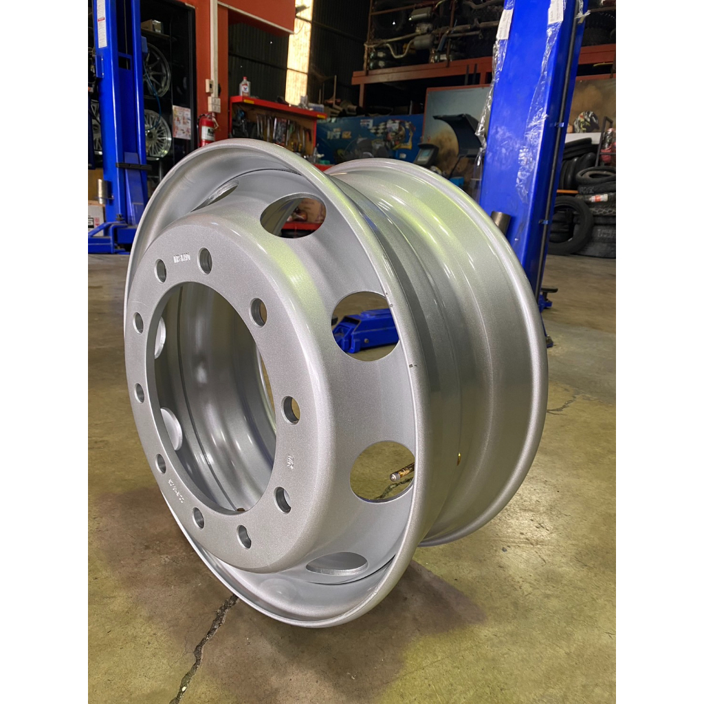 กระทะล้อรถบรรทุก 8.25x22.5 10 รู ยี่ห้อ MX (หนาพิเศษ) ราคาพิเศษสุดๆ (กรุณากดสั่งครั้งละ 1 ใบ) (ราคาต่อ 1 ใบ)
