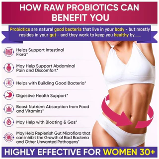 Wholesome Wellness Women’s Raw Probiotic 100 Billion CFU โพรไบโอติก สูตรสำหรับผู้หญิง probiotics