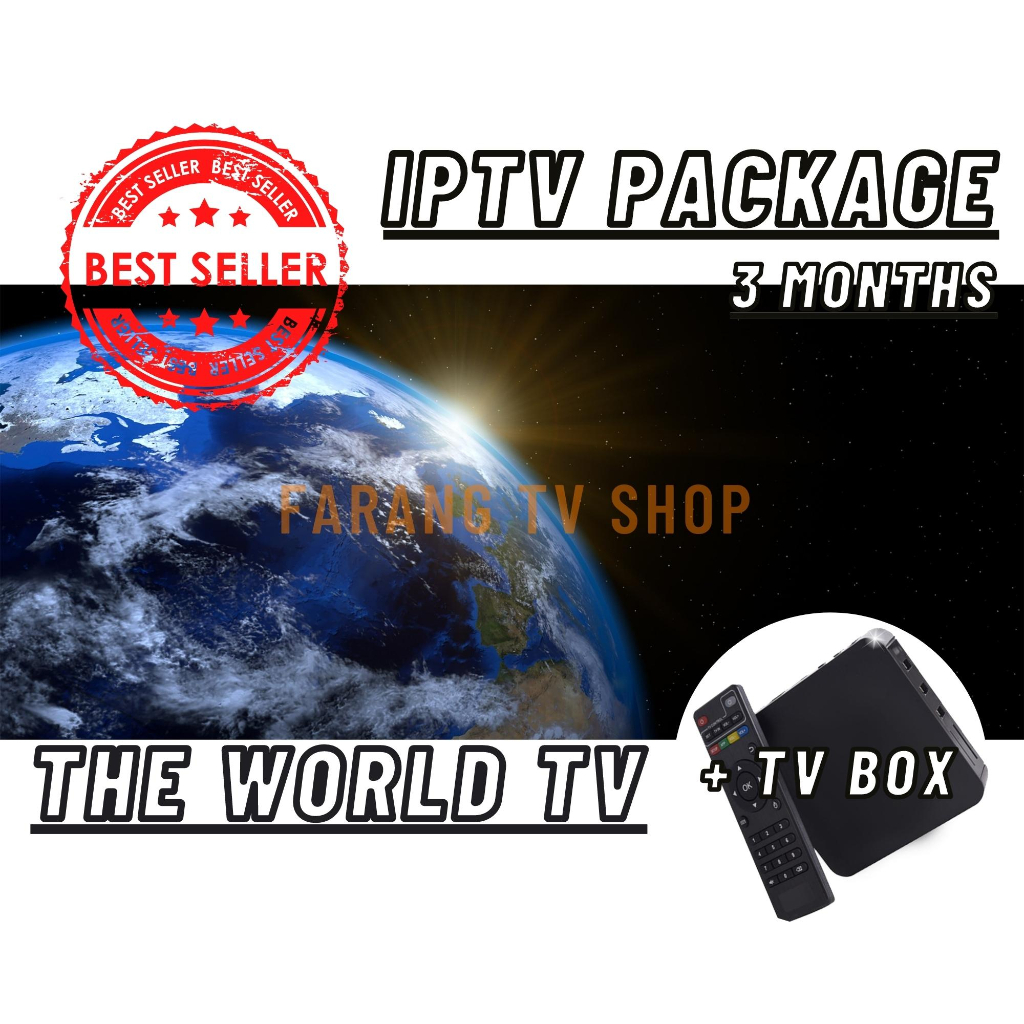 IPTV Package 3 Months With Android TV box , THE WORLD, TV ONLINE, live Sport events, movies, news and more++