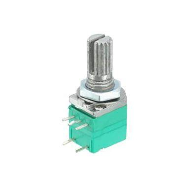 1pcs RV097NS 5K 10K 20K 50K 100K 500K with a switch audio 5pin shaft 15mm potentiometer