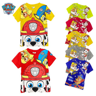 มีเก็บปลายทาง‼️งานป้าย เสื้อยืดเด็ก เสื้อคอกลม เจ้าตูบสี่ขา Paw Patrol