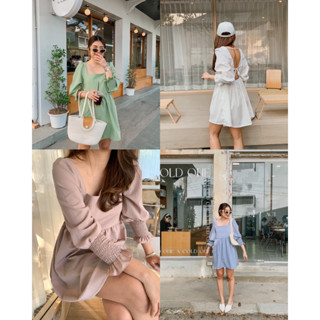 Jenny dress ชุดเดรสมัดหลัง : everydaylookk store