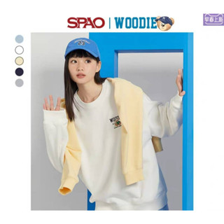 SPAO เสื้อแขนยาว เสื้อสเวตเตอร์ ชายหญิง หมี Woodie