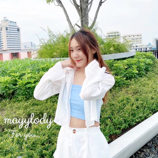 💜mayylody💜 เกาะอก จิ๋วจิ๋ว 17สี สวยแซบเกินต้านมากแม่ๆๆ ❤️💙💛💚 เกาะอกผ้าร่อง ครอปท็อป สายฝอ ชุดไปทะเล
