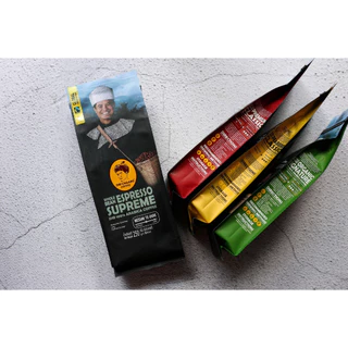 Doi chaang coffee Beans Espresso Supreme [Set 4 pcs.] กาแฟดอยช้าง เมล็ดกาแฟดอยช้าง(คั่วกลางถึงเข้ม)medium to dark ขนาด 2