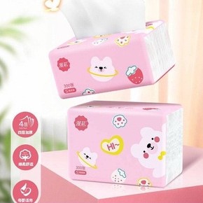 ทิชชู่ 300 แผ่น/ 1 ห่อ กระดาษทิชชู่พกพา กระดาษทิชชู่ ทิชชู่แบบดึง ทิชชู่น้องหมี สินค้าพร้อมส่ง