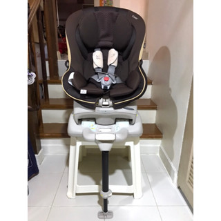 คาร์ซีท Car seat สีน้ำตาล ยี่ห้อ Combi มือสองญี่ปุ่น (สภาพ 95%) คัดพิเศษ อุปกรณ์ครบ ปรับได้ 3 ระดับ และปรับรอบตัว 360