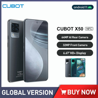 Cubot X50 Smartphone 8GB RAM 256GB ROM 64MP Quad Camera 6.67&amp;quot; FHD+ Screen 32MP Selfie NFC Global 4G LTE Mobile Phon