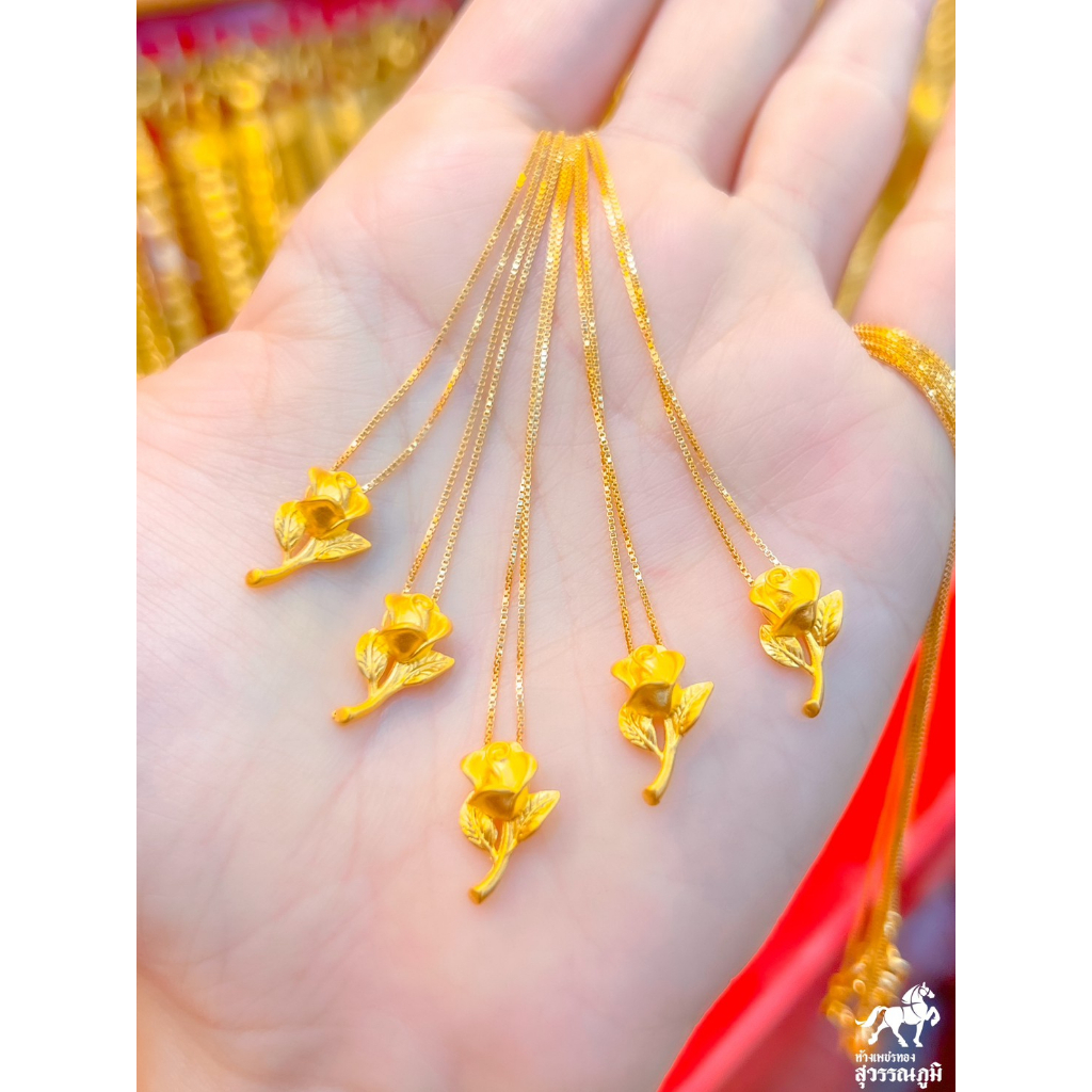 สร้อยคอ(ลายอิตาลี)เงินชุบทอง+จี้ปี่เซียะทองคำ 99.99%  น้ำหนัก 0.1 กรัม และชาร์มอื่นๆ ซื้อยกเซตคุ้มกว่าเยอะ​ แบบราคาเหมาๆ