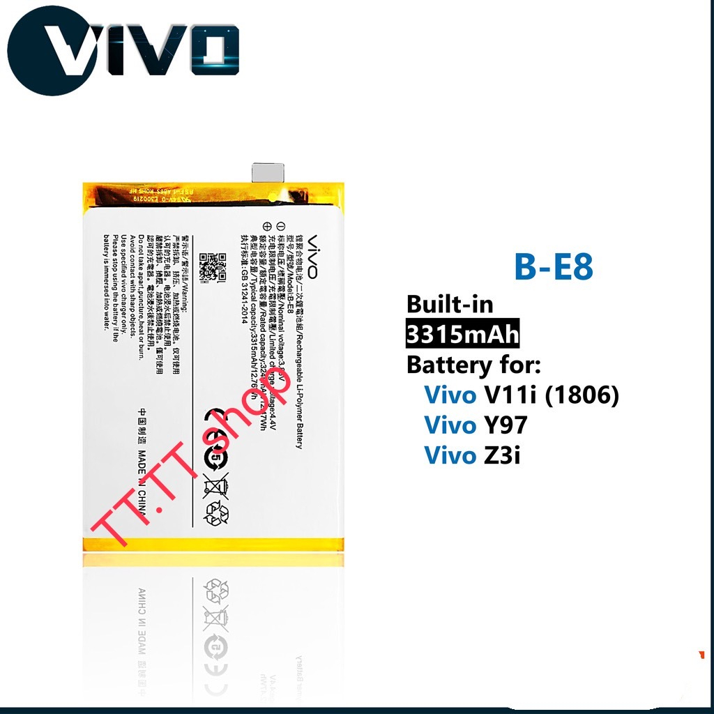 แบตเตอรี่ แท้ VIVO V11i / Vivo Y97 / Vivo Z3i  B-E8 3240mAh ส่งจาก กทม