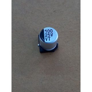 คอนเดนเซอร์#CAP#100uf/25Volt# คาปาซิเตอร์# ใช้กับเครื่องเสียงรถยนต์