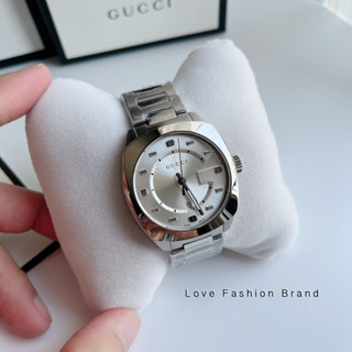 👑ผ่อน0%~แท้100%👑 นาฬิกาข้อมือ/G/U,C/C/I. Stainless Steel Silver Watch GG2570