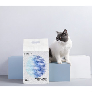 ทรายแมว PETKIT Tofu Cat Litter Carbon  ทรายแมผสมคาร์บอน ทรายแมวเต้าหู้คาร์บอน ดูดซึมน้ำไว ดับกลิ่นได้ดี