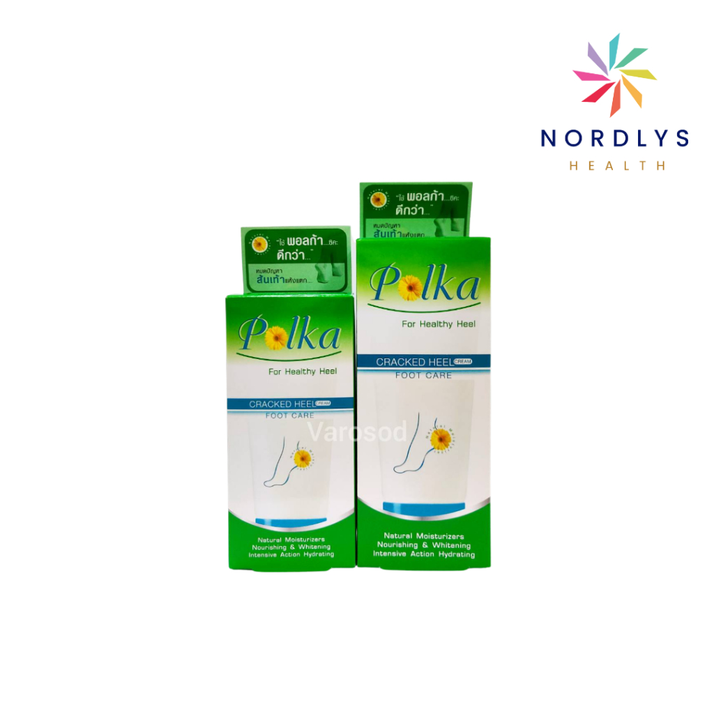 Polka Cracked Heel Cream 25 g. & 60 g. พอลก้า ครีมทาส้นเท้าแตก