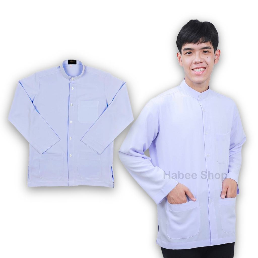 🔥เสื้อกูรง🔥นักเรียน ปอเนาะห์ ฟัรฎูอีน แขนยาว ผ้าพรีสกรีน มีไซส์ตั้งแต่ SS,S,M,L,XL,XXL