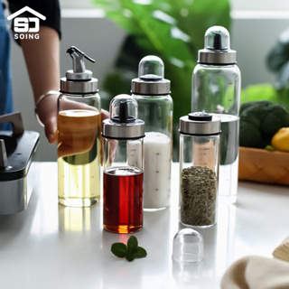 SWEEJAR 1PC High Borosilicate Glass Oil Bottle Dispenser Sealing leak-proof oil pot seasoning bottle Kitchenware