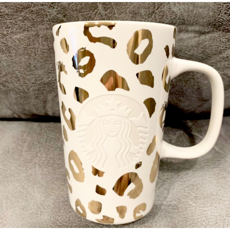 Starbucks Leopard Print Ceramic Mug 12oz
