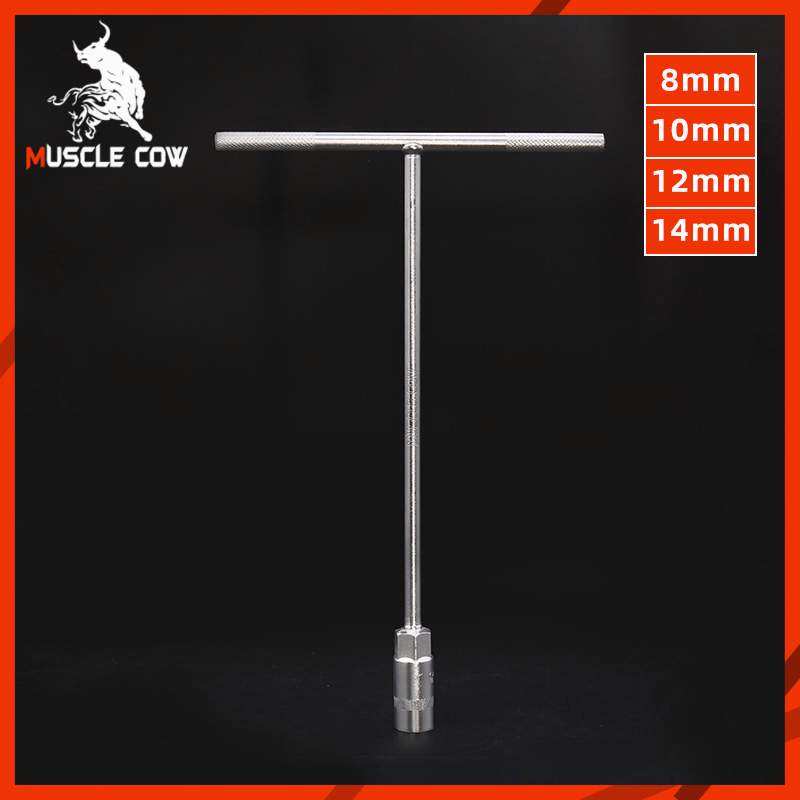 MUSCLE COW T-socket ประแจตัว T ขนาด 8.9.10.11.12.13.14 เครื่องมือซ่อมยาง - รูปที่ 3