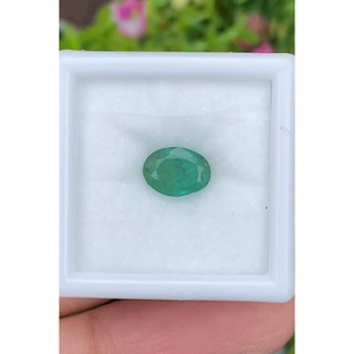 พลอย มรกต Natural Emerald แซมเบีย 1.12 กะรัต (Cts.)