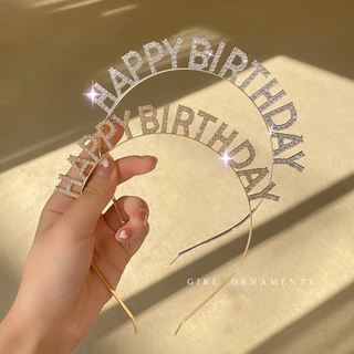 [ส่งด่วน] ที่คาดผม สายสะพาย ลายวันเกิด Happy Birthday มงกุฎลายวันเกิด