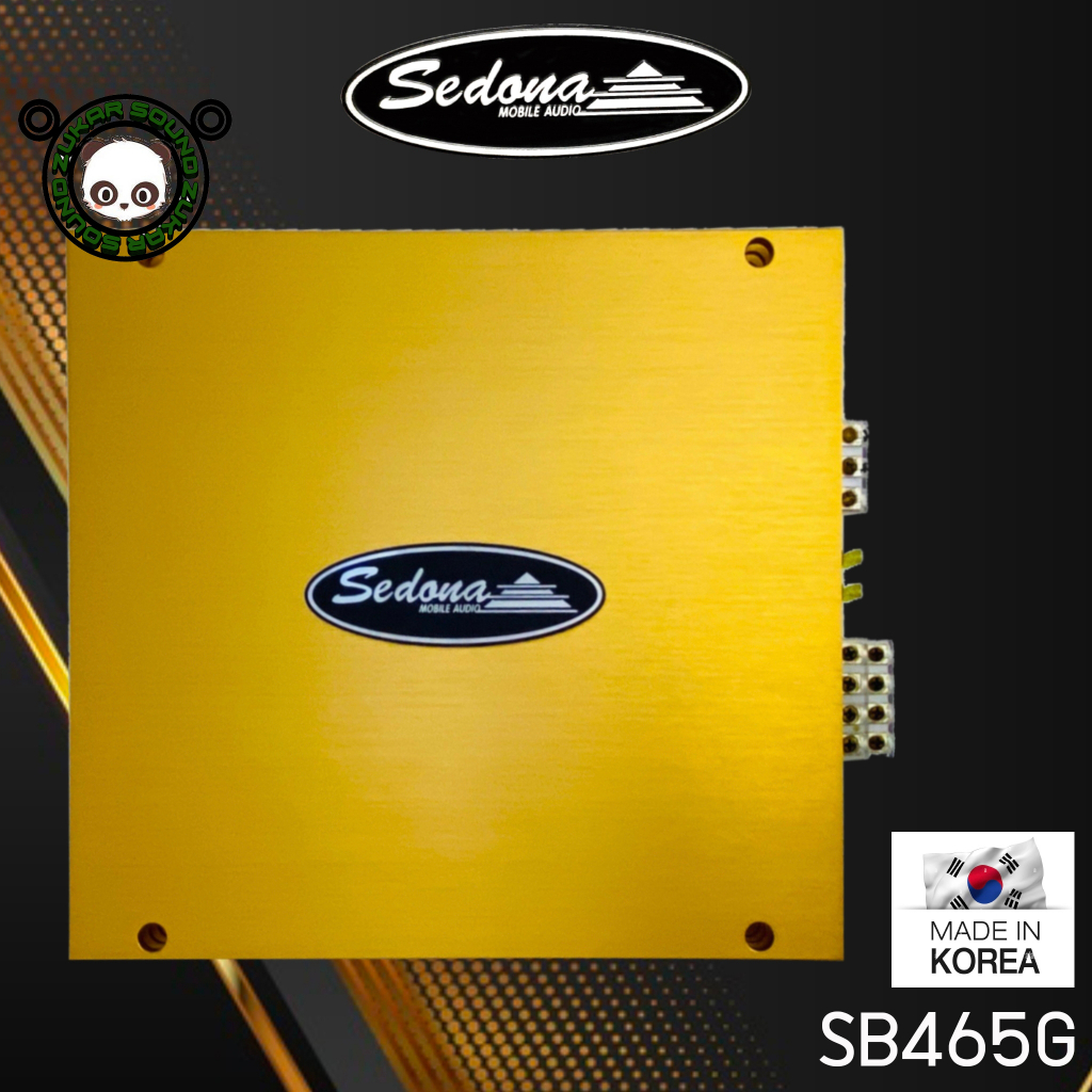 SEDONA รุ่น SB465Gแอมป์รถยนต์ 4 ชาแนล CLASS ABแอมป์เกาหลีให้เสียงแนวSQ กำลังขับสูงสุด 800วัตต์