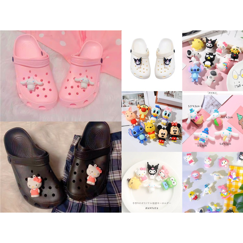 ตัวติดรองเท้า ติดcross 3D สินค้า พร้อมส่ง‼️ รองเท้าหัวโต  จิ๊บบิท Jibbitz shoes