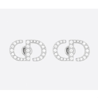 แท้💯% [ช้อปอเมริกา/เช็คใบเสร็จได้] Dior Petit CD Stud Earrings