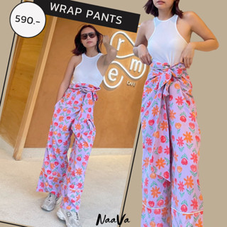 พร้อมส่ง🔥กางเกงขายาว กางเกงผูกเอว Wrap Pants🌷