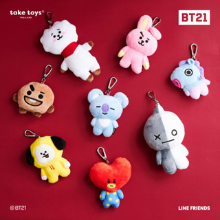 SEOULR | BT21 BASIC STANDING KEYCHAIN พวงกุญแจตุ๊กตา (สินค้าลิขสิทธิ์แท้)