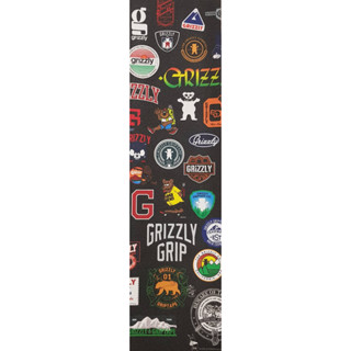 Grizzly | 9" x 33" Grizzly Patchwork Griptape Black