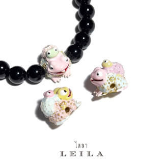 Leila Amulets คางคก จกทรัพย์ Baby Leila Collection (พร้อมกำไลหินฟรีตามรูป)