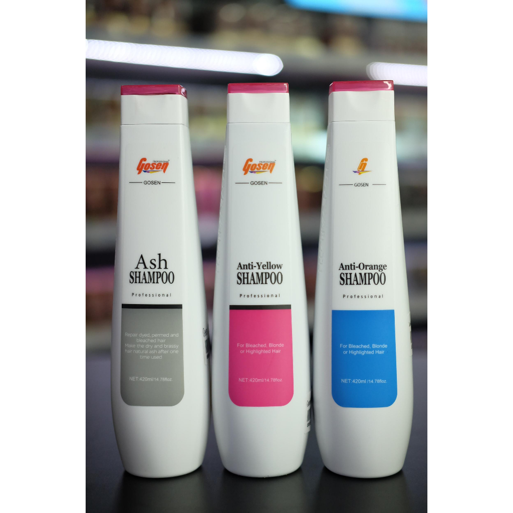 Gosen Anti-Yellow/Orange/ Ash Shampoo แชมพู แอนตี้ โกเซ็น