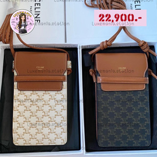 👜: New!! Celine Triomphe Phone Holder Bag ‼️ก่อนกดสั่งรบกวนทักมาเช็คสต๊อคก่อนนะคะ‼️