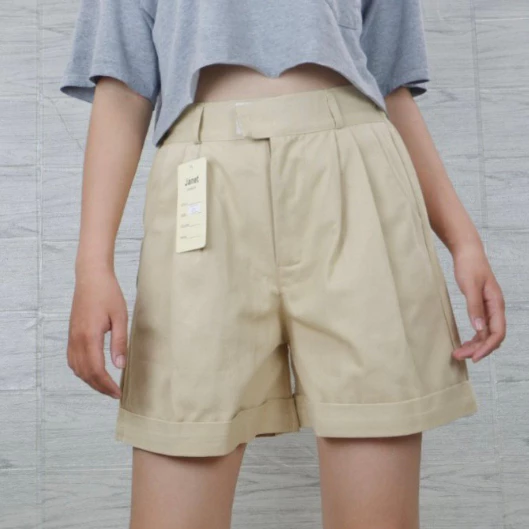 กางเกงขาสั้นผู้หญิง ผ้าคอตตอน เอวสูง รุ่น 289 thumbnail 3