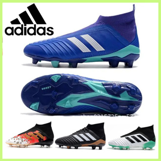 【IN STOCK】Adidas_Predator 18+x Pogba ที่มีคุณภาพสูงสตั๊ดรองเท้าฟุตบอลอาชีพรองเท้าฟุตบอลชายรองเท้า เดินทางรองเท้าผ้าใบ FG