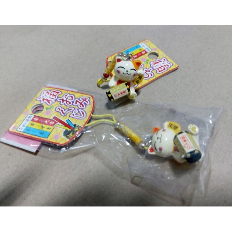 *TOKYO* พวงกุญแจแมวกวัก จากหน้าวัด ASAKUSA นำพาโชคลาภเงินทอง ปัดเป่าโรคภัยไข้เจ็บ *เซียมซี* ของแท้จา