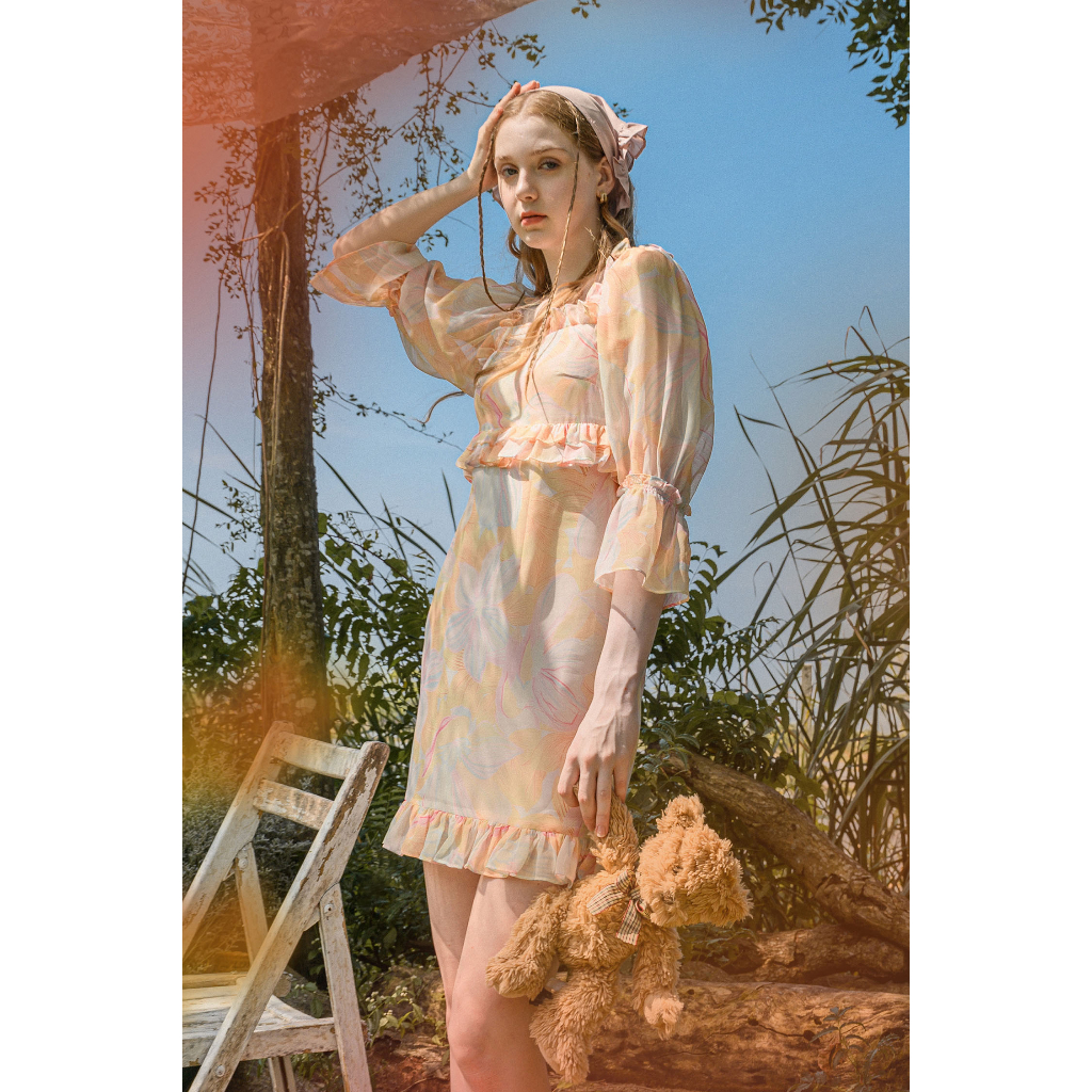 (ใส่โค้ด ICYICY12 ลดสูงสุด 120.- ขั้นต่ำ 700.-) Dahlia Lily Dress #DI14401