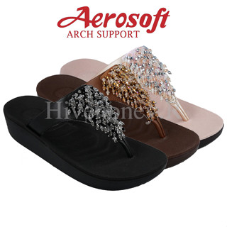 ☁️FW8386☁️ รองเท้าแตะเพื่อสุขภาพ aerosoft arch support(แอโร่ซอฟ)