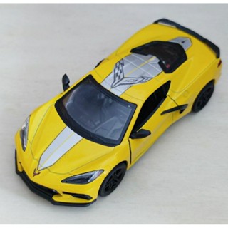 โมเดลรถ 2021 Corvette Livery Edition Scale 1:36 โมเดลรถเหล็ก รถสปอร์ต