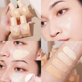 รองพื้น เมลินดา งานผิว ปกปิด กลบรอยแดง ฝ้า กระ แมทท์ ไม่เยิ้ม  Meilinda cover foundation 25ml.