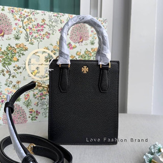 👑ผ่อน0%~แท้100%👑 สีดำล้วน กระเป๋าสะพาย Tory Burch Blake Mini Shopper Tote Crossbody 138274