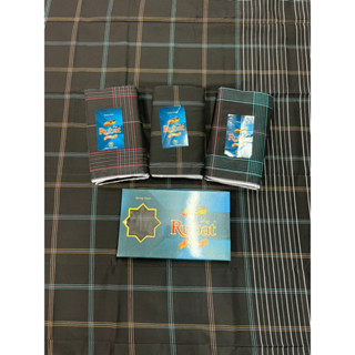 ผ้าโสร่งผู้ชาย ผ้าถุงผู้ชาย ตราRubat สีดำ ผ้าไม่ลื่น ซับน้ำดี มาใหม่ เย็บแล้ว พร้อมกล่อง 👳🏻‍♀️