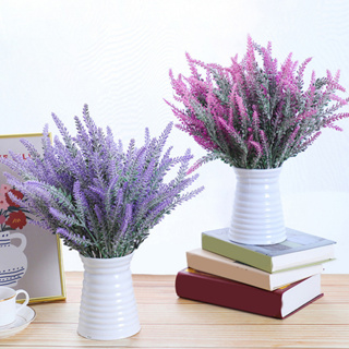 [NE] Fake Flower Gardening Beautiful Artificial Lavender Branch Ey-catching